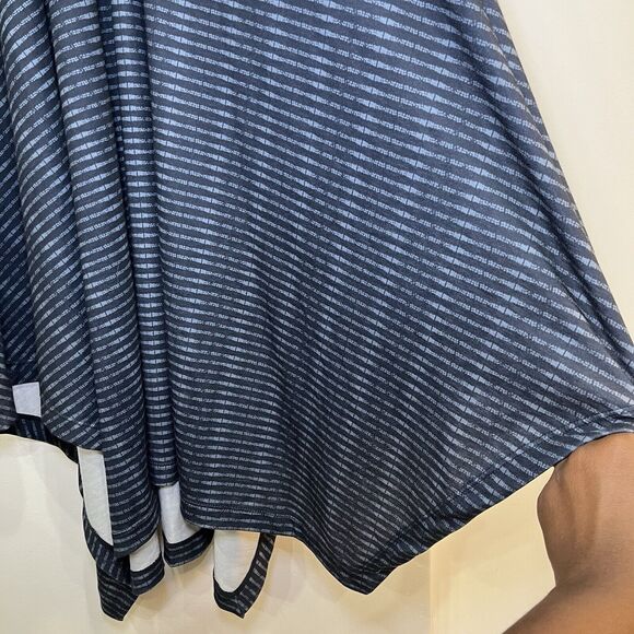 Prana Women's Striped Racerback Handkerchief Asymmetrical Saxon Dress Medium - Picture 4 of 8